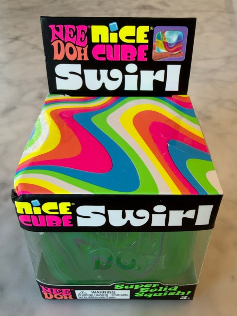 NWT NEE DOH NICE CUBE GREEN SWIRL